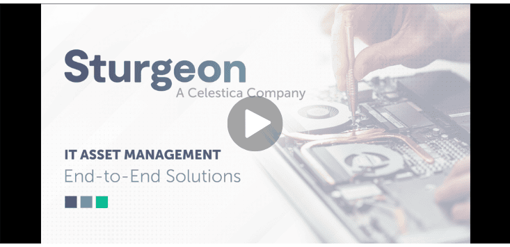 Sturgeon IT asset management video thumbnail with technician repairing motherboard